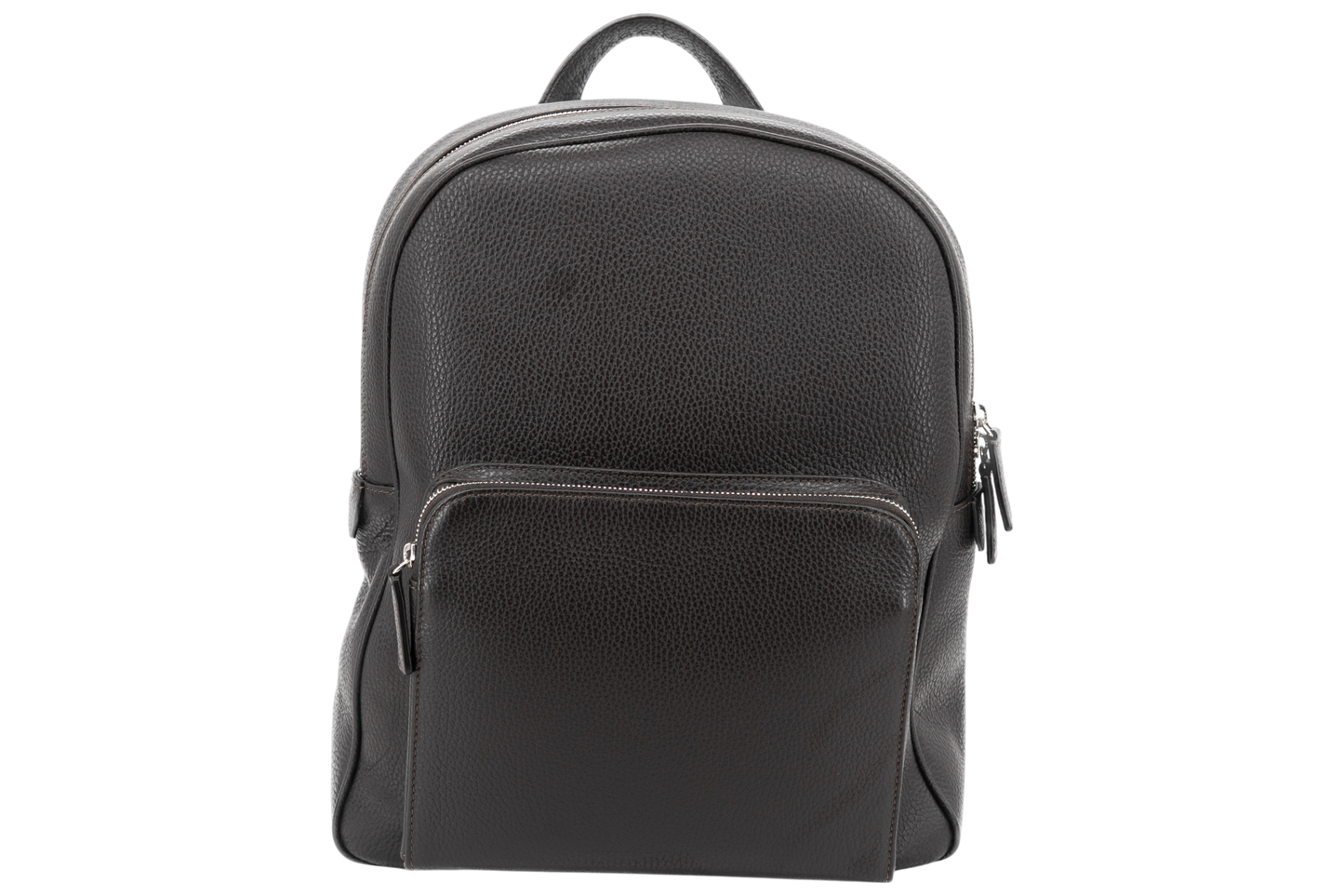 Leather Bagpack│ Brown Grain