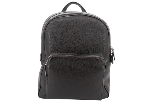 Leather Bagpack│ Brown Grain