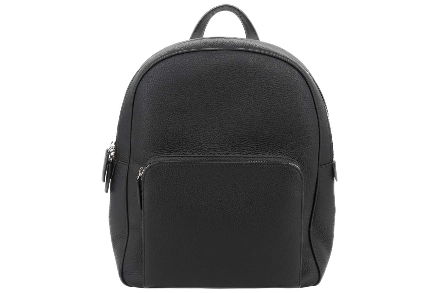 Leather Bagpack│ Black Grain