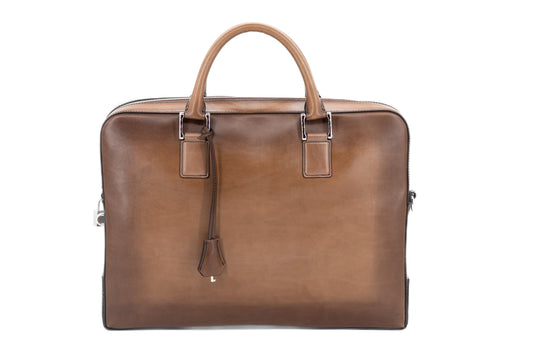 Leather Business Bag│ Brown Patina