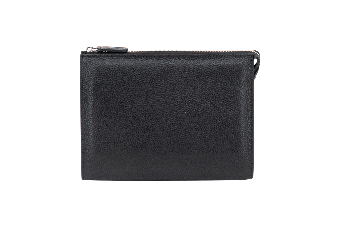 Leather Clutch │ Black Grain