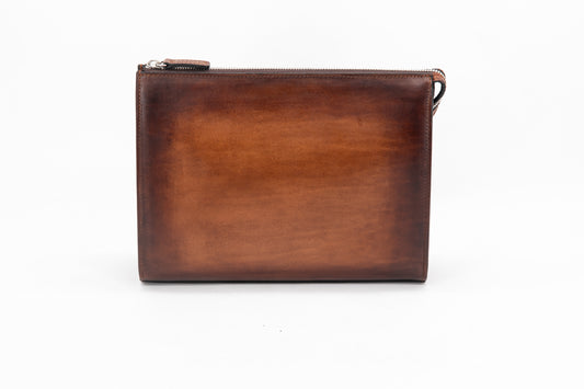 Leather Clutch │ Cognac Patina