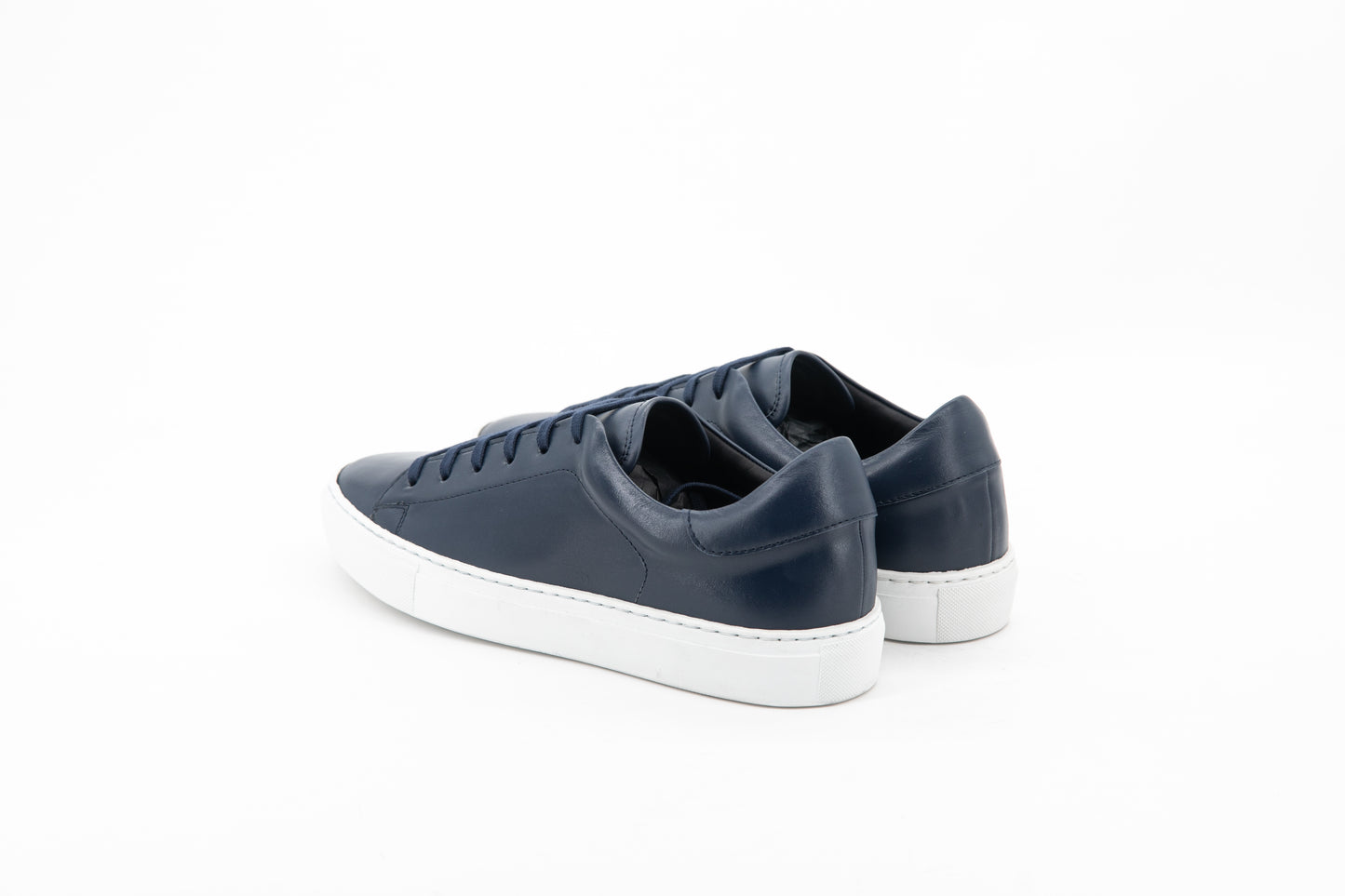 Leather Trainer │ Navy