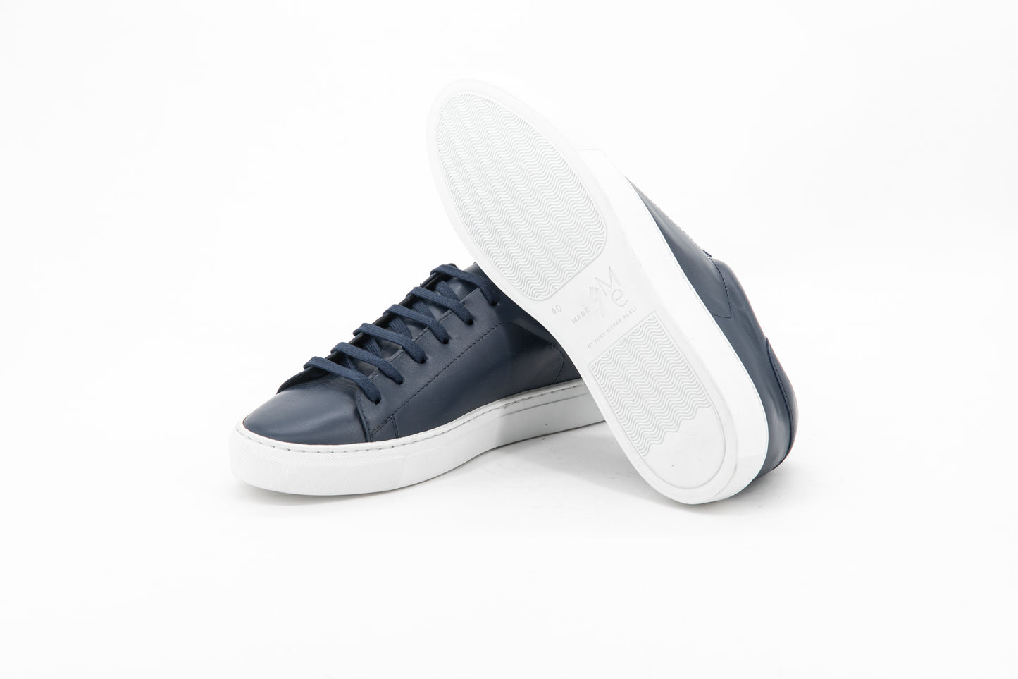 Leather Trainer │ Navy