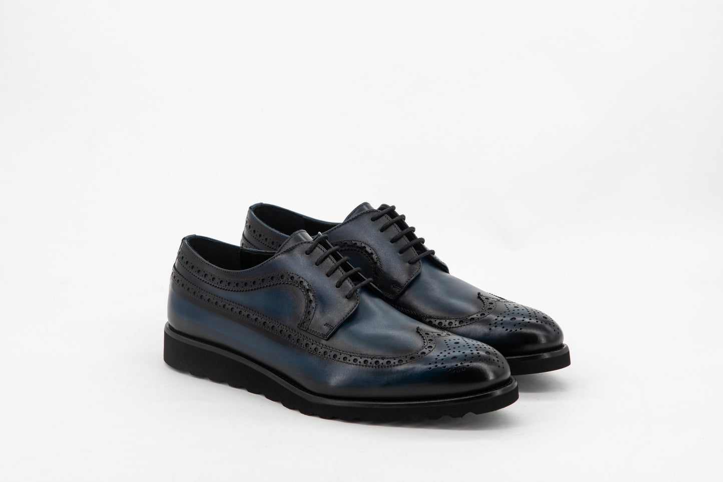 Leather Longwing Blucher Zurigo │ Navy