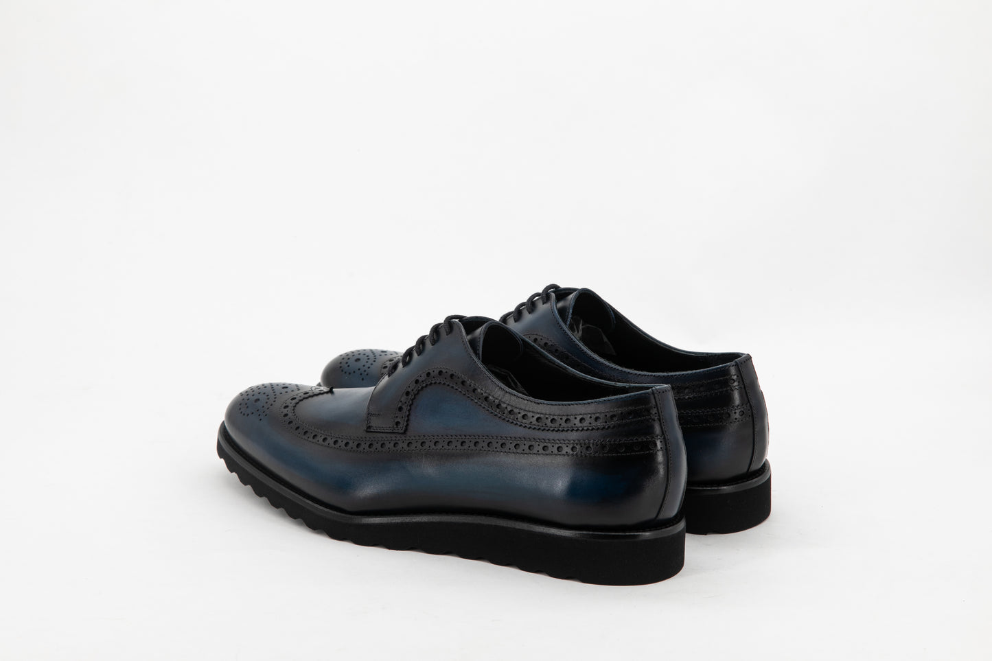Leather Longwing Blucher Zurigo │ Navy