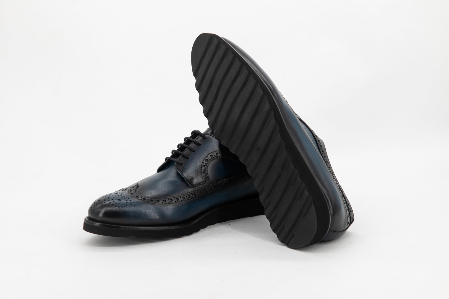 Leather Longwing Blucher Zurigo │ Navy