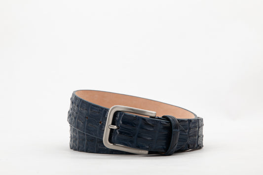 Croco Belt │ Navy
