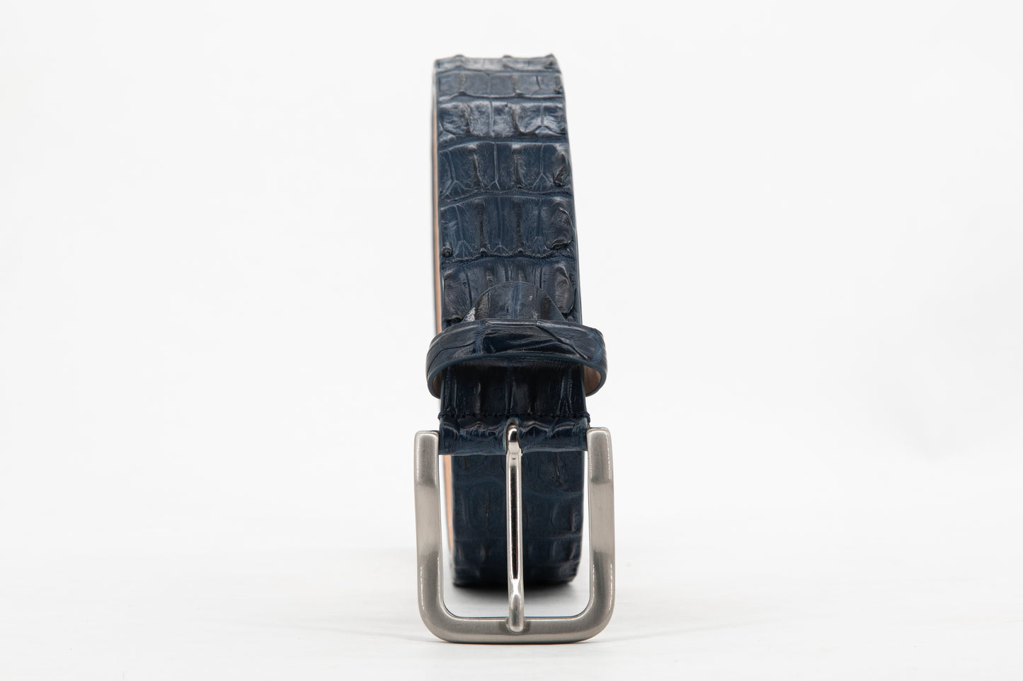 Croco Belt │ Navy