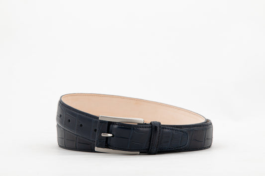 Alligator Belt │ Navy