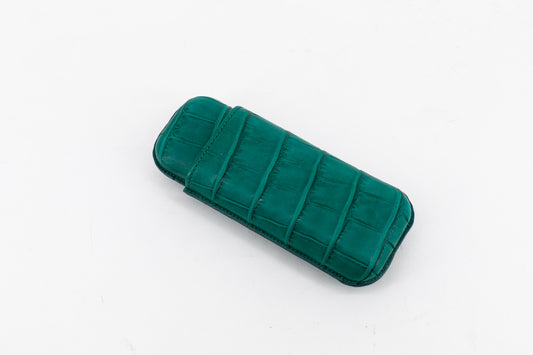 Alligator Cigar Case │ Emerald