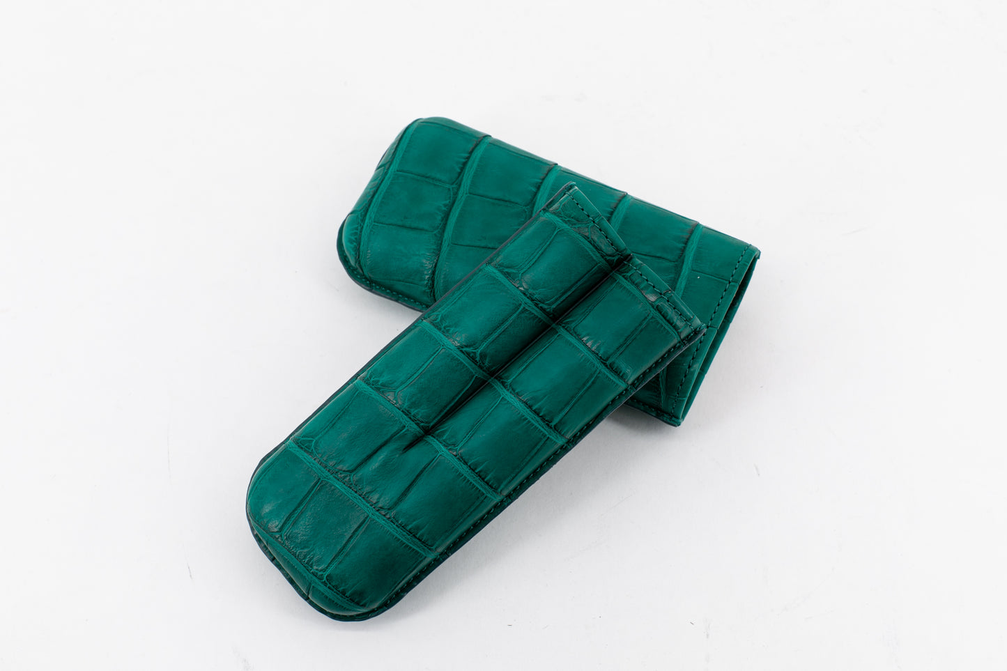 Alligator Cigar Case │ Emerald