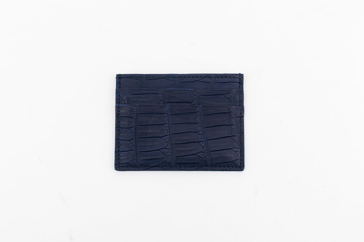 Croco Card Holder │ Navy