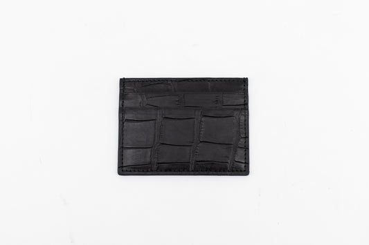 Alligator Card Holder │ Black
