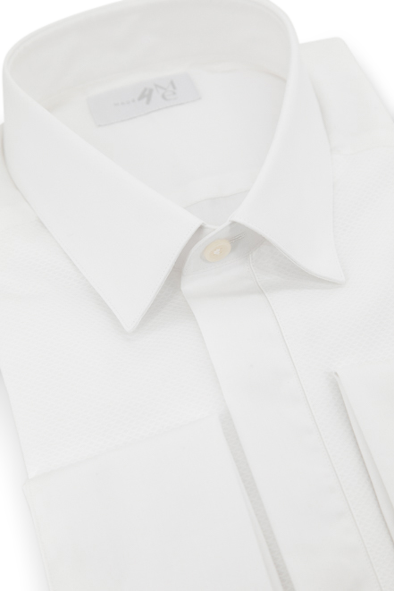 Plastron bird eyes, Tuxedo Shirt │ White