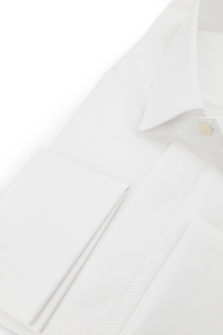 Plastron bird eyes, Tuxedo Shirt │ White