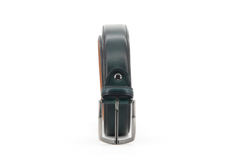 Leather Belt │ Forest Green Patina