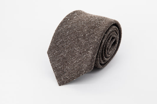 TIE - Plain Grey and White Color