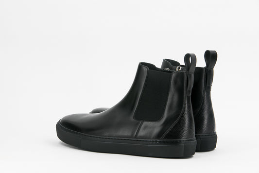 LEATHER CHELSEA SNEAKERS │ BLACK