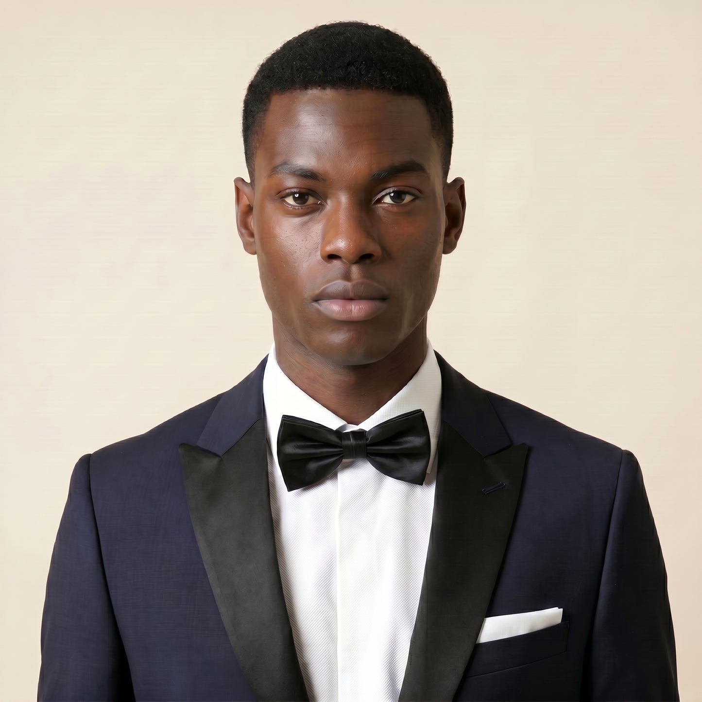 Notch Satin Lapel, Navy, Dinner Jacket Tuxedo, Wool & Mohair, Zignone