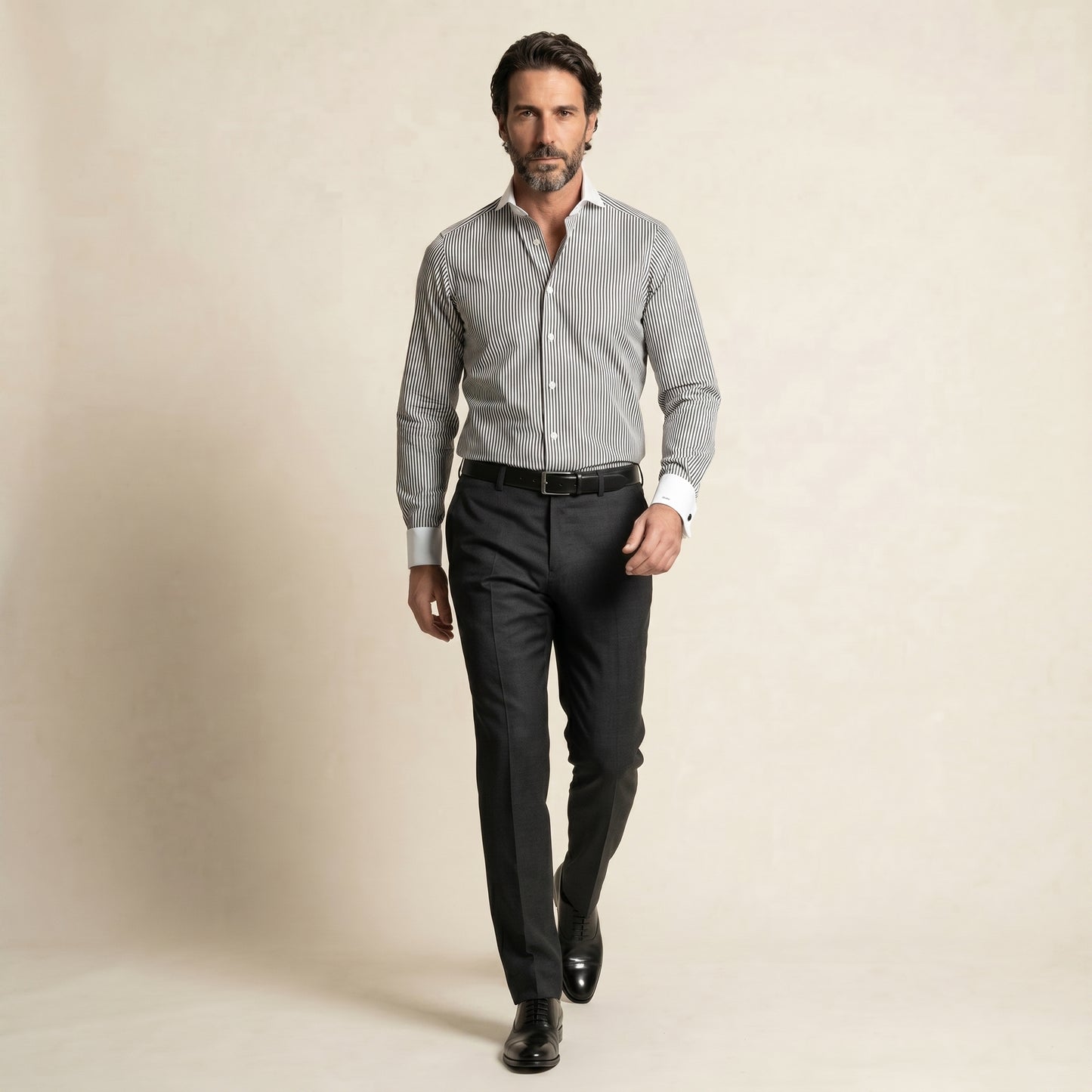 Shirt, Black Stripes, Pure Cotton, Lagar