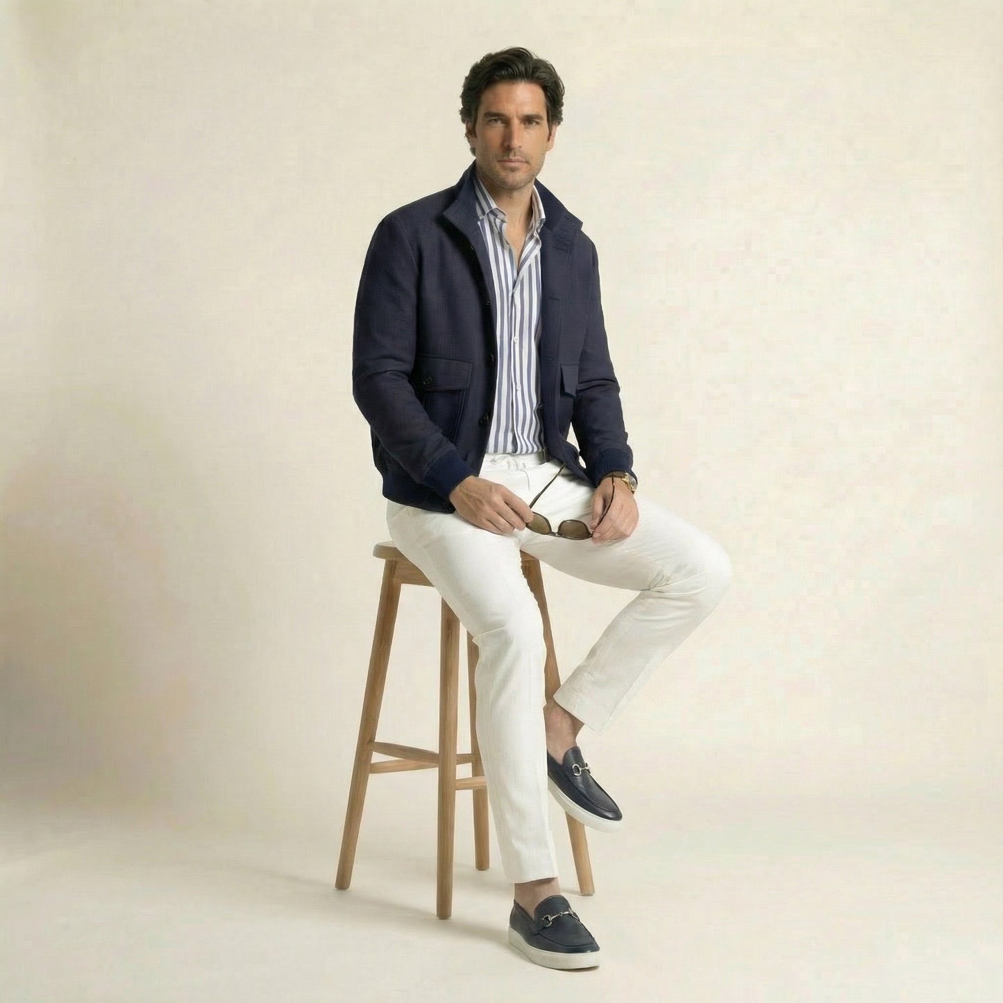 Bomber, Navy, Japanese Tec fabric
