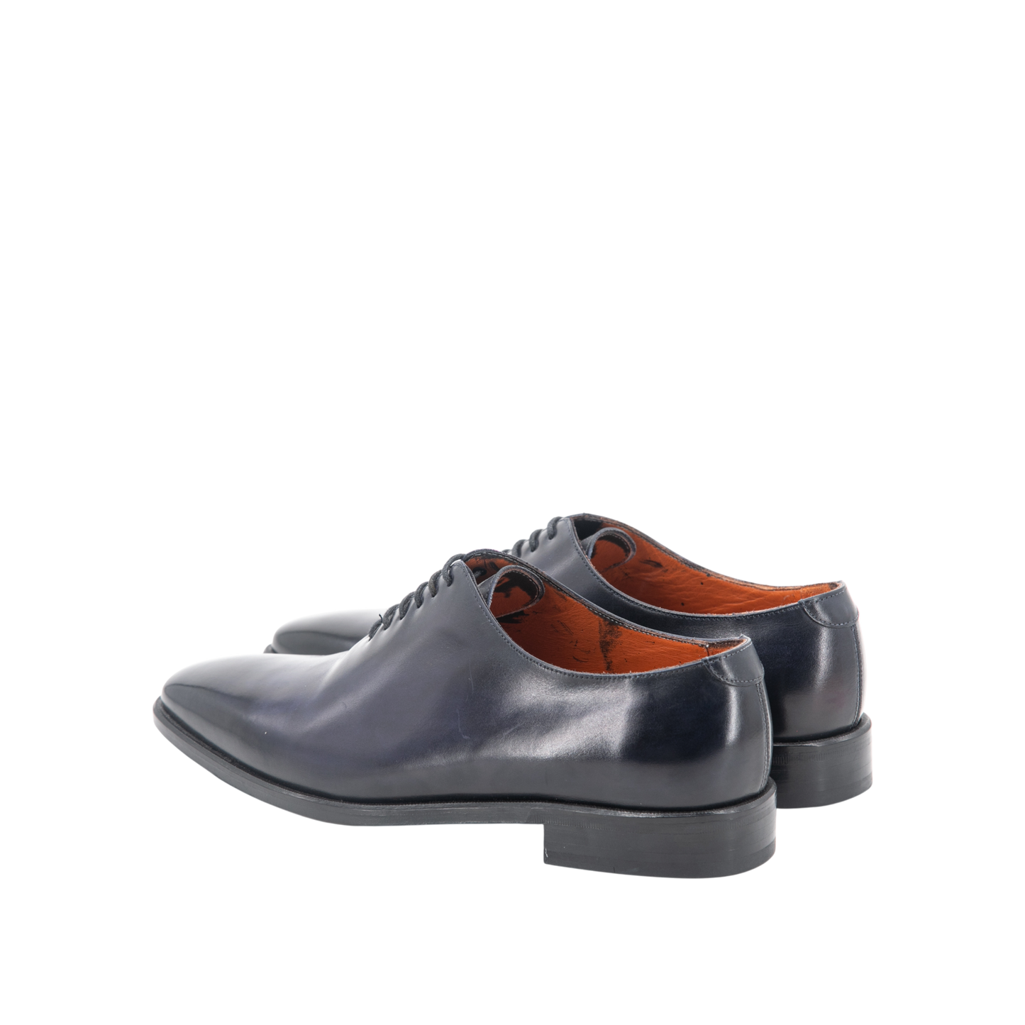 Leather Whole Cut Savile│ Navy