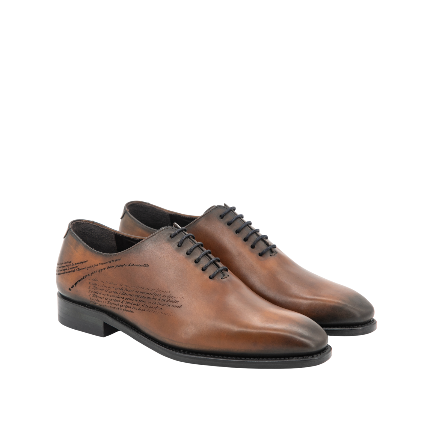 Leather Whole Cut Savile│ Whisky Burn Effect with Scritto