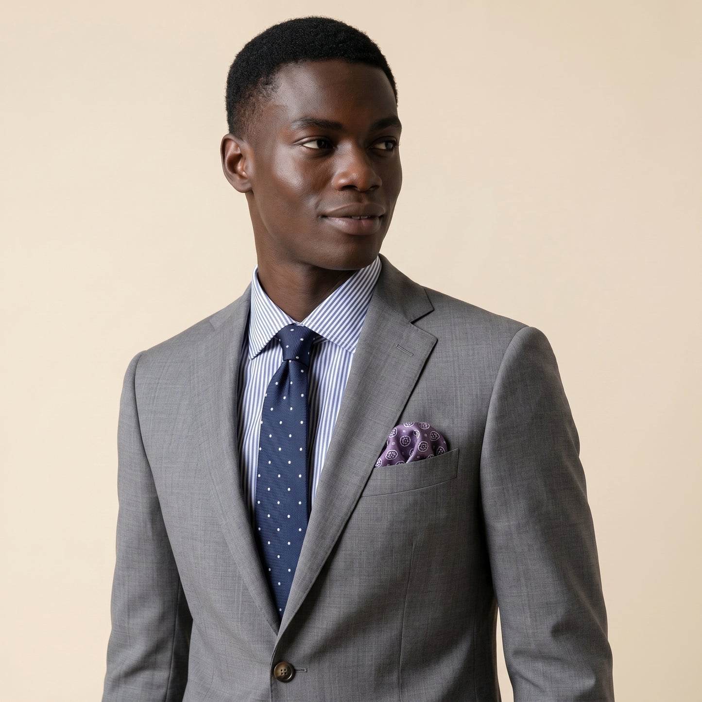 Notch Lapel, 2 pcs Tela Rustica Suit, Light Grey, Vitale Barberis