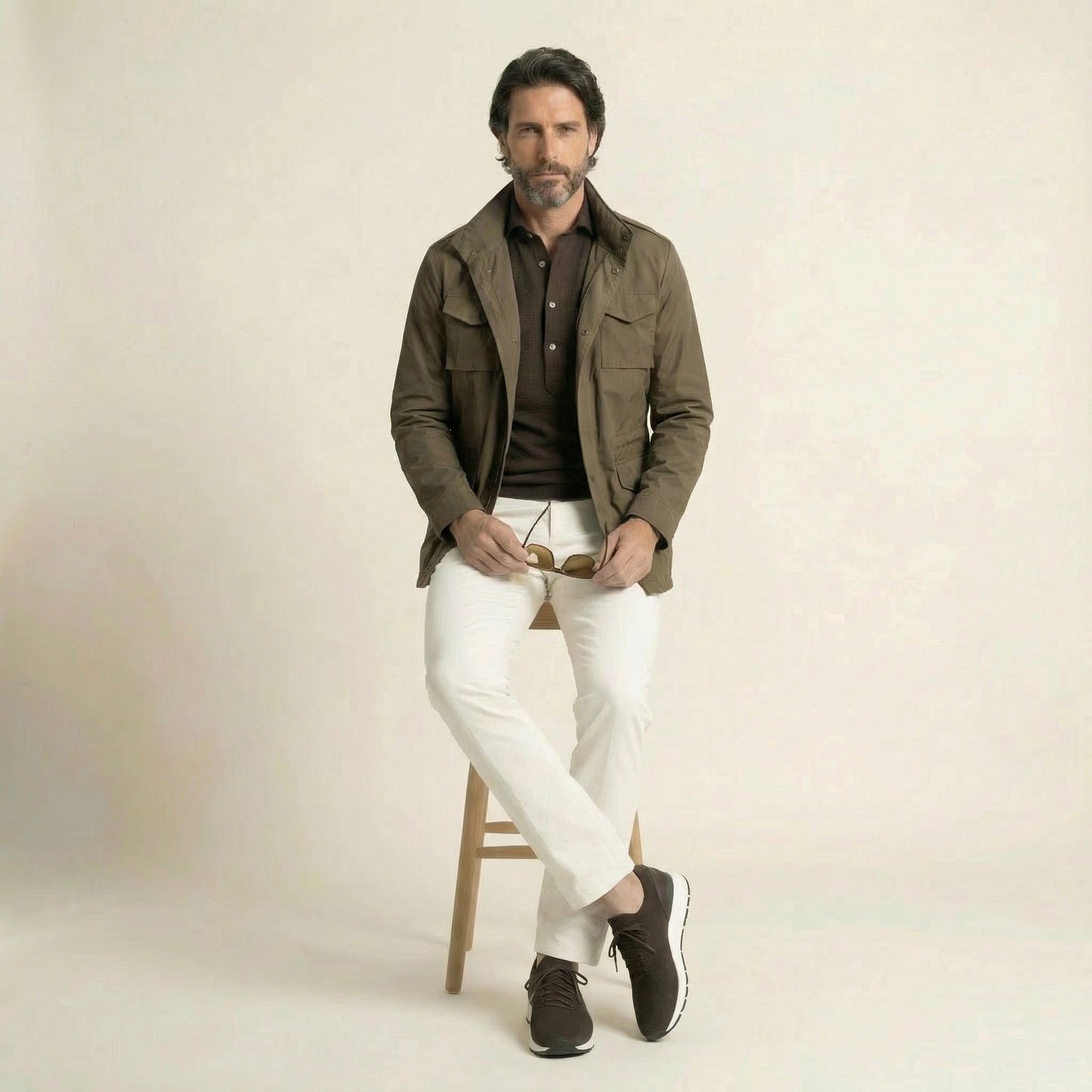Field Jacket, Tabaco, Tec Fabric, Olmetex Italy