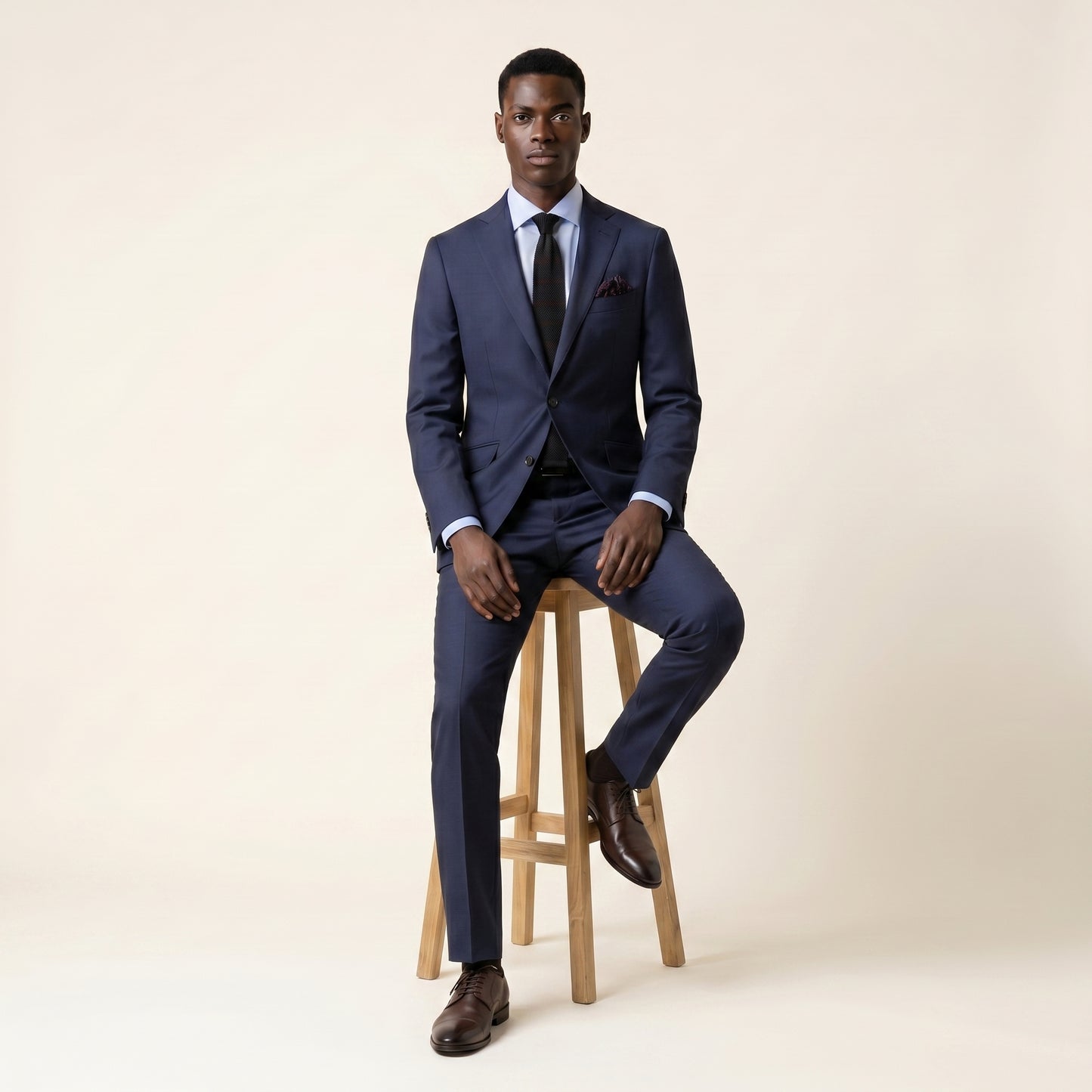Notch Lapel, Royal Blue Suit, Super 110'S Reda