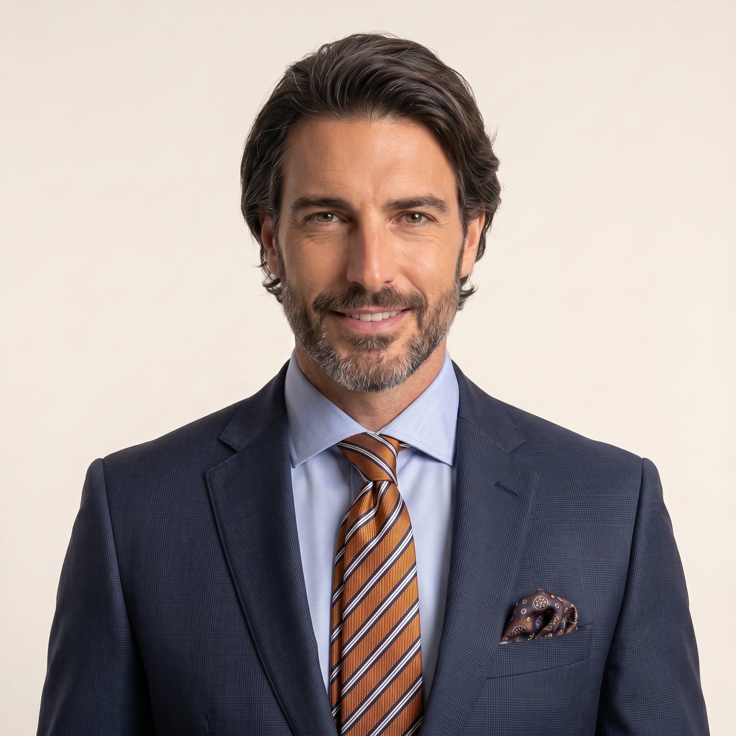 Notch lapel, Navy Suit, Vitale Barberis Super 110'S