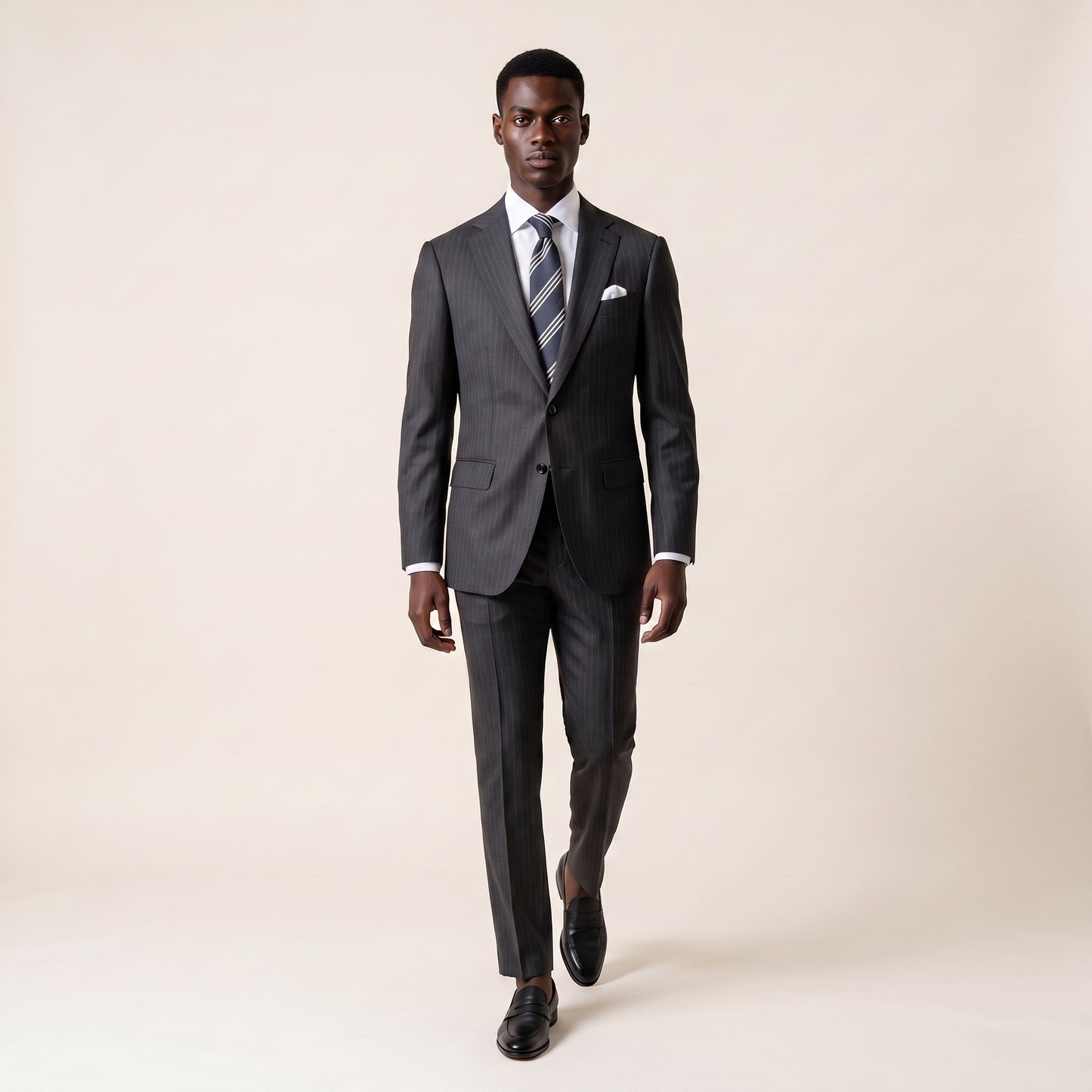 Notch Lapel, Grey, 2 pcs Suit, Pure Wool, Fratelli Tallia di Delfino