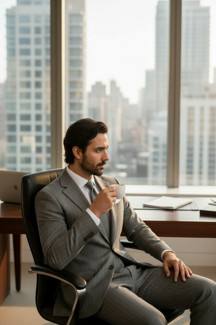 Notch Lapel, 2 pcs Suit, Green, Pure Wool Super 150'S, F.T Delfino