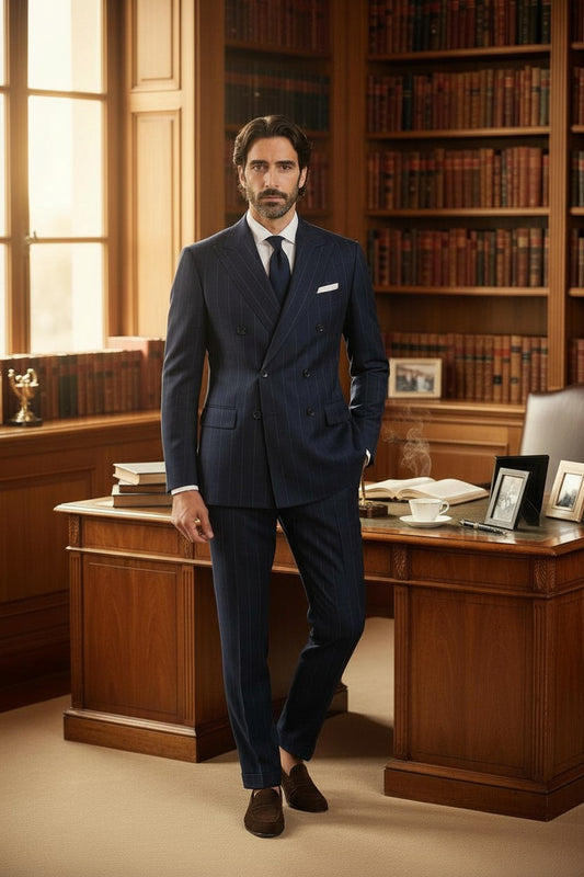 Peak Lapel, Double Breasted 6 on 2, Vitale Barberis Canonico