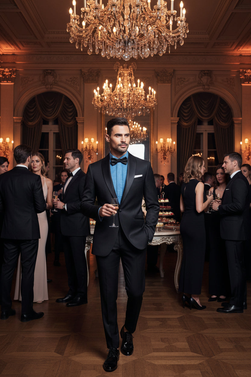 Shawl Lapel, Black, Tuxedo, Zignone Crep