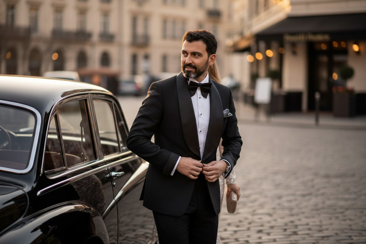 Shawl Satin Lapel, Black, Tuxedo,