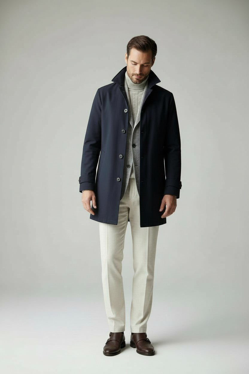Navy Car Coat – Ready to Wear