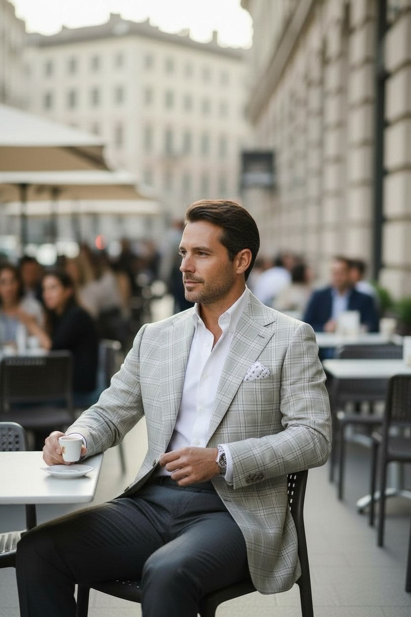 Notch Lapel, Off White, Loro Piana, Jacket Only