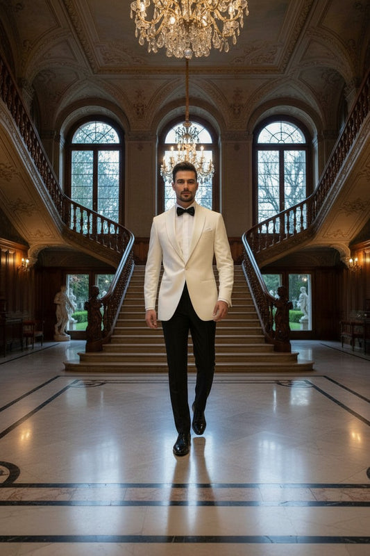 Shawl Lapel, Off White, Tuxedo, Zignone, Only Jacket