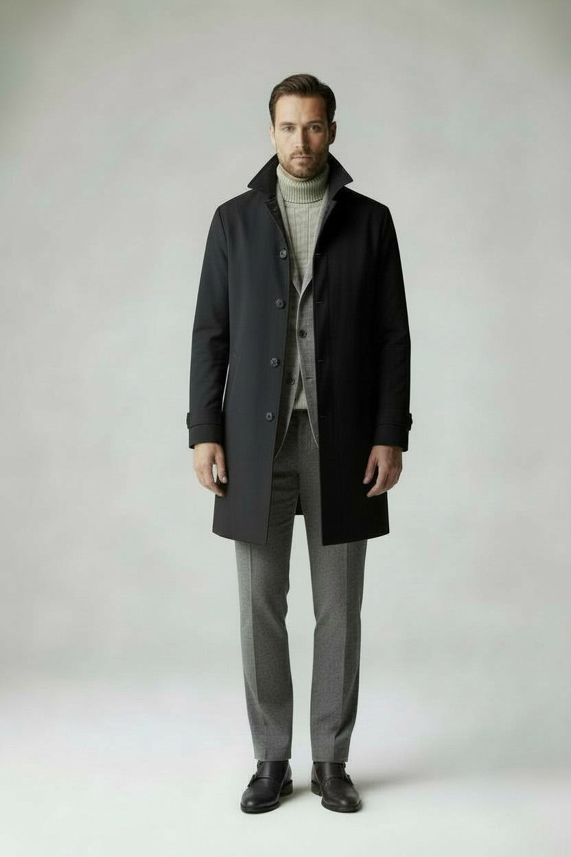 Navy Car Coat – Ready to Wear