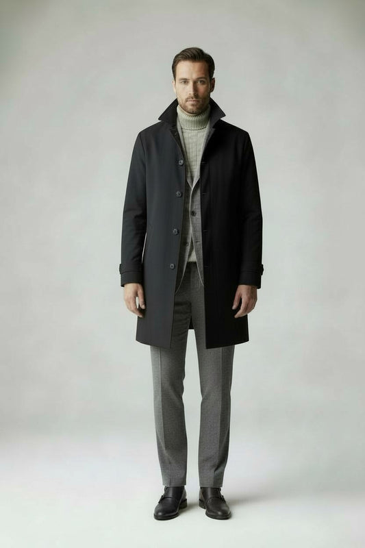 Navy Car Coat – Ready to Wear