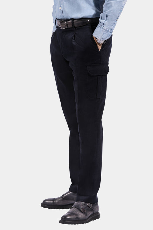 Cargo Trousers 1 pleat Corduroy Duca Visconti