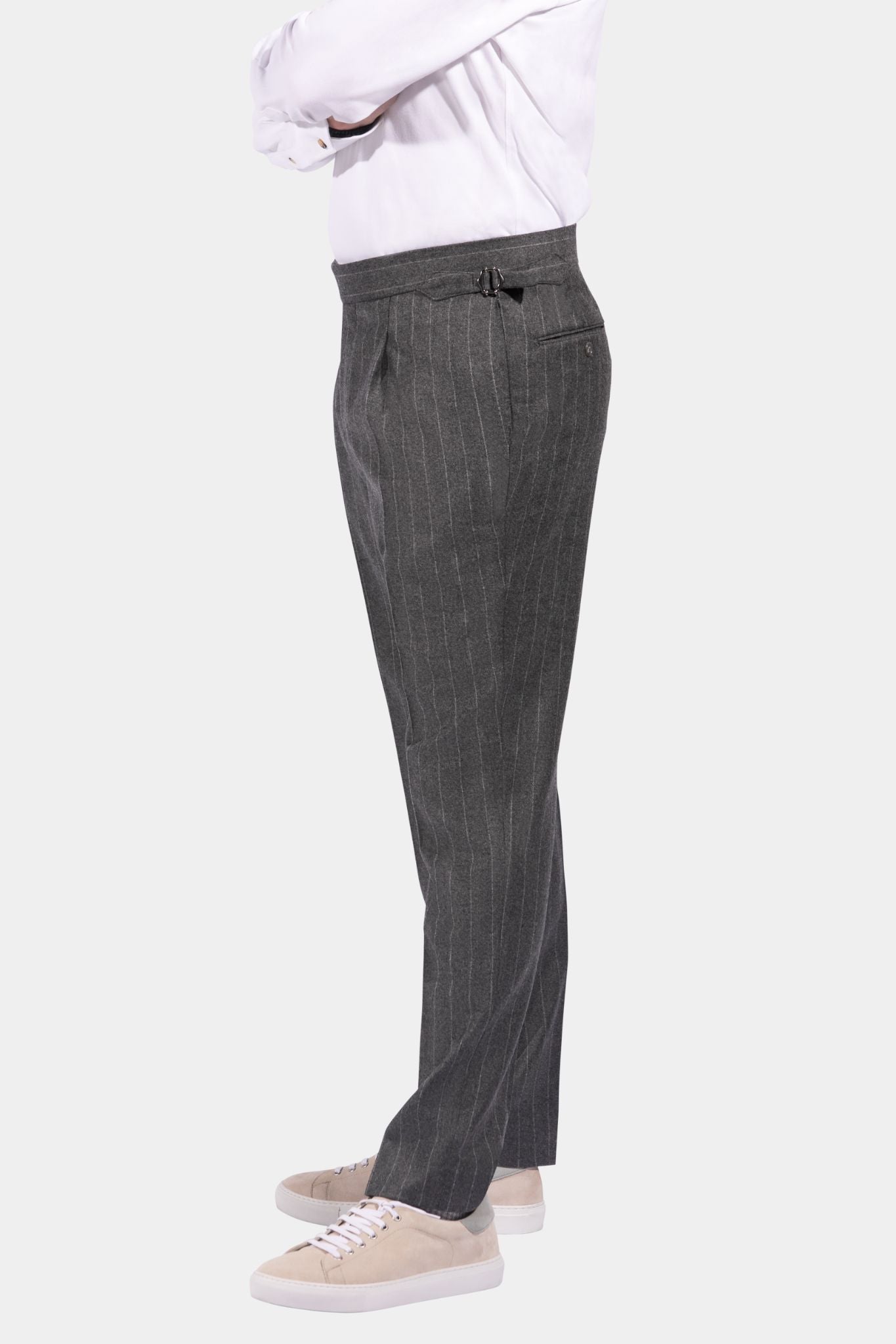 Milano Trousers 1 pleat with adjusters Favola Loro Piana
