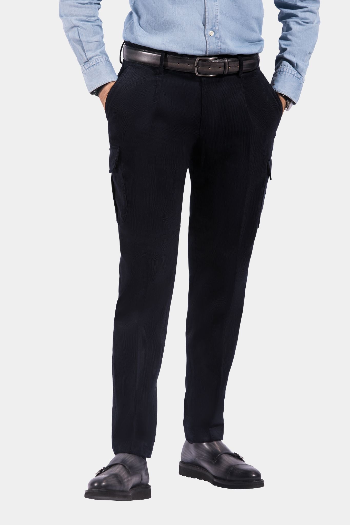 Cargo Trousers 1 pleat Corduroy Duca Visconti