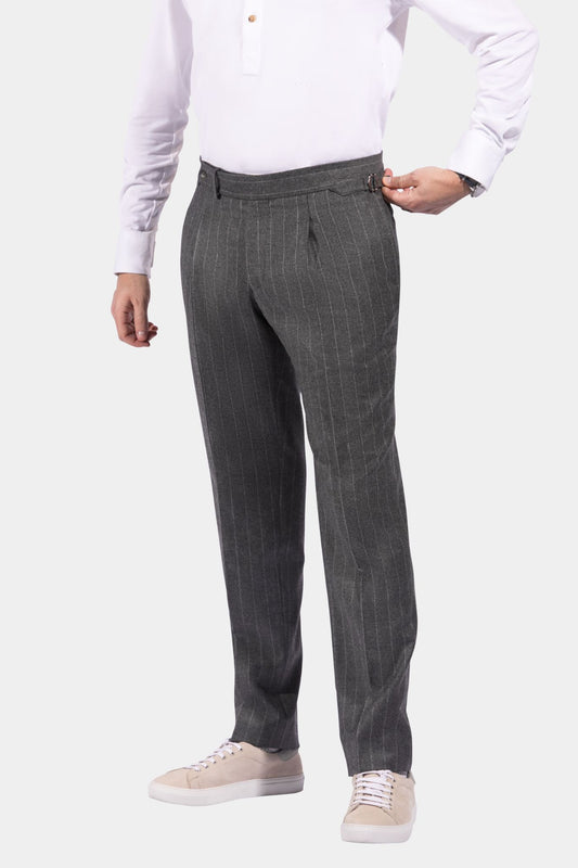 Milano Trousers 1 pleat with adjusters Favola Loro Piana