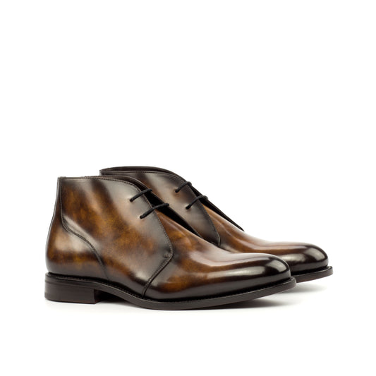 Chukka boots brown marble patina