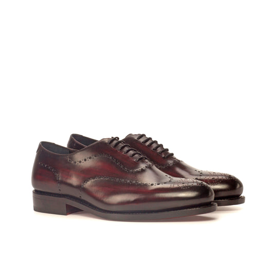 Leather Whole Cut Zurigo Perforated │ Burgundy Classic Patina