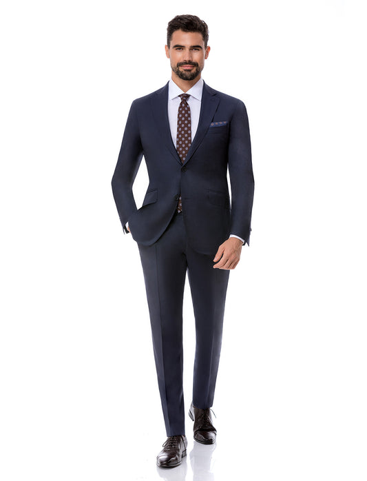 Navy Suit, notch lapel, Australis super 150'S from Loro piana
