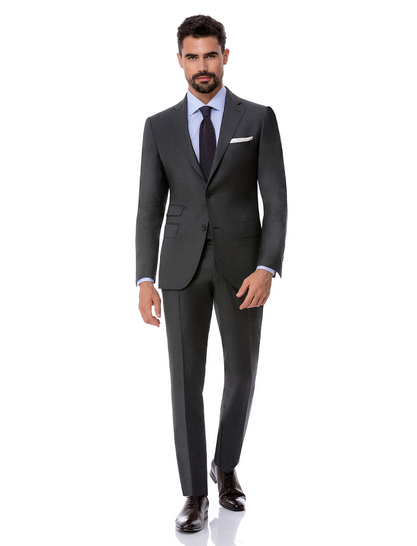 Dark grey Suit, notch lapel